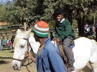 First time on a horse!